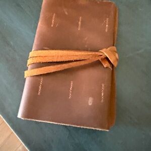 LEATHER handcrafted tool roll with zipper pocket. Can be used as Junk Journal